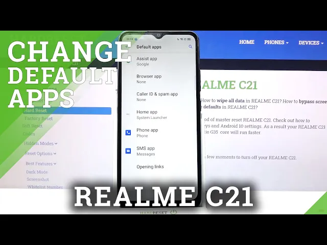 Video thumbnail for REALME C21 – Change and Choose Default Apps in Programs Settings