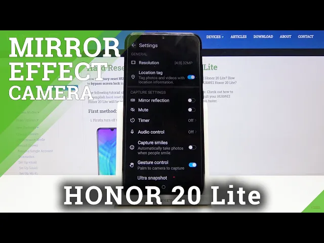 Video thumbnail for Honor 20 Lite How to Turn On / Off Camera Mirror Effect
