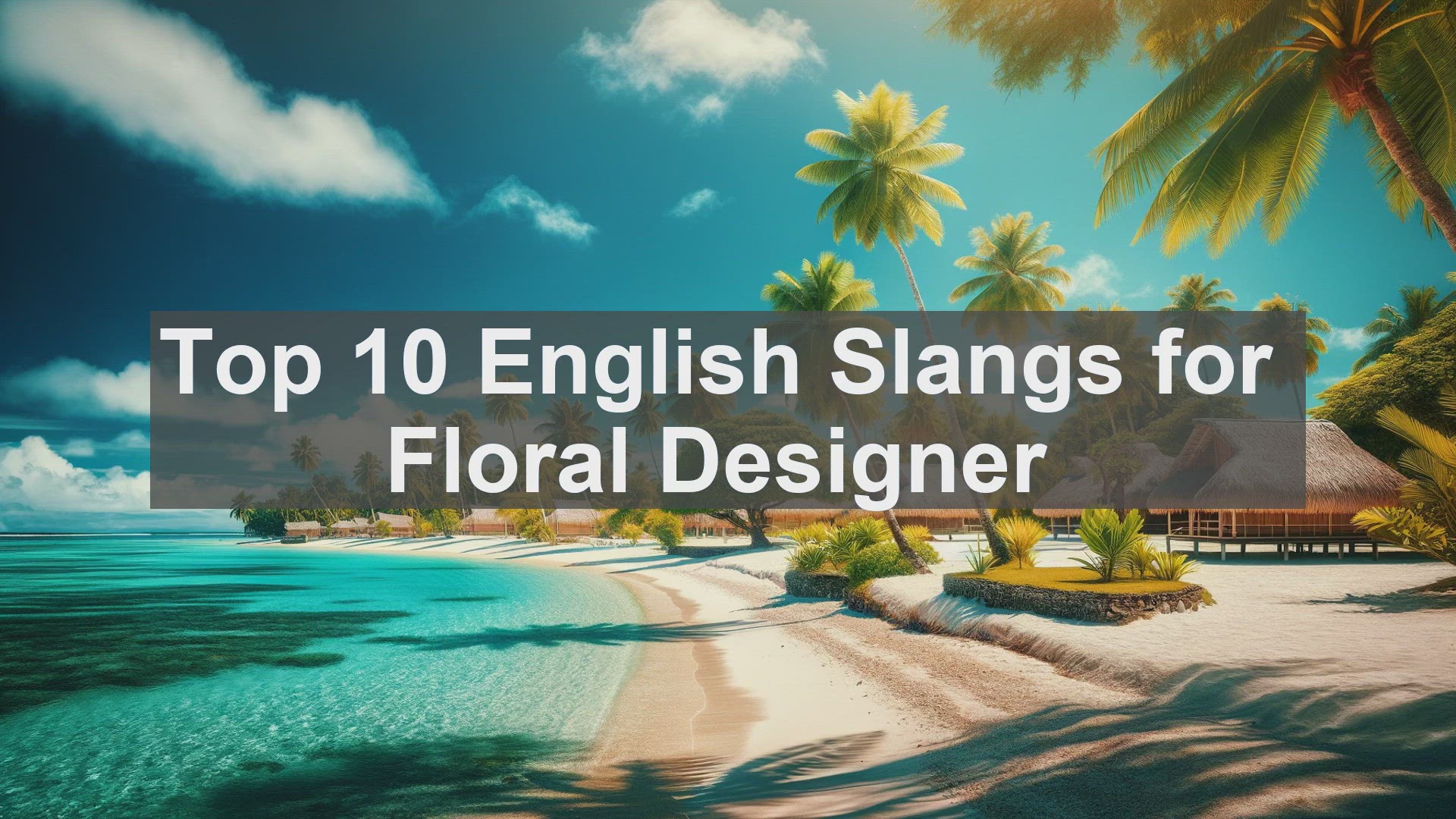 'Video thumbnail for Top 10 English Slangs for Floral Designer'