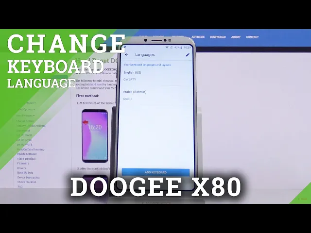 Video thumbnail for How to Change Keyboard Language on DOOGEE X80 – Set Keyboard Language