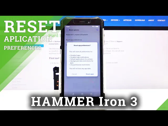 Video thumbnail for How to Reset App Preferences on myPhone Hammer Iron 3 – Restore Manufacturer App Defaults