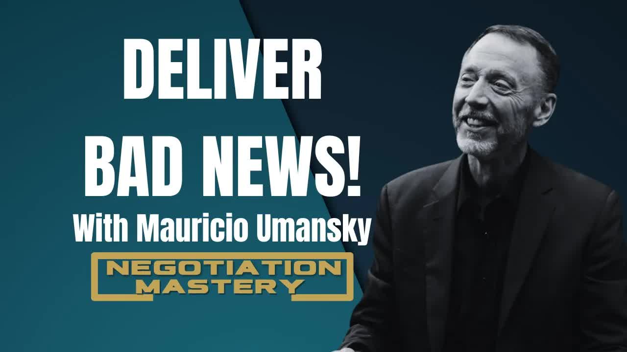 Video thumbnail for negotiation mastery: delivering bad news: mauricio umansky on sales, empathy, and negotiation mastery