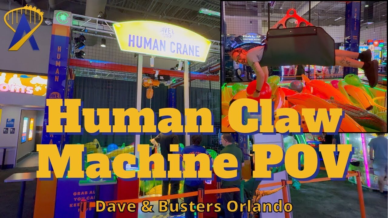 Video thumbnail for Human Claw Machine POV at Dave & Busters