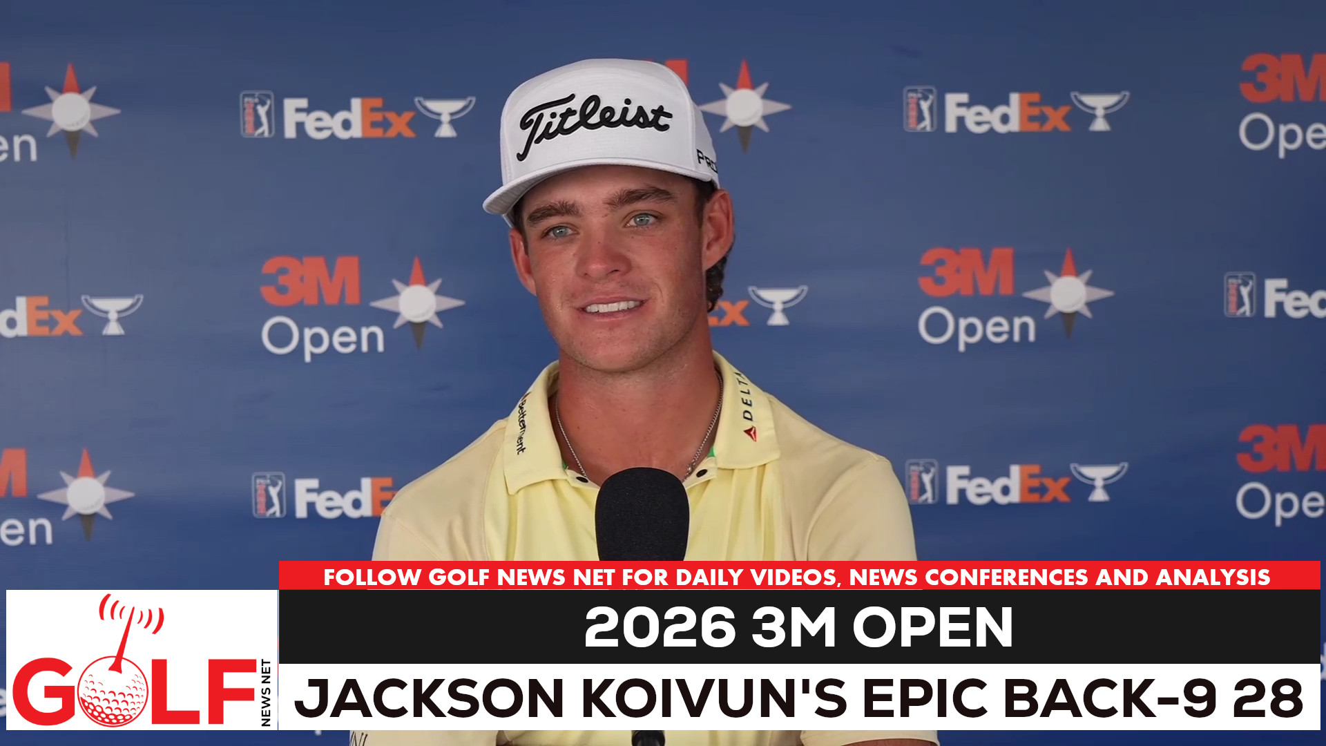 Video thumbnail for Jackson Koivun makes history with back-9 28 and 2 eagles