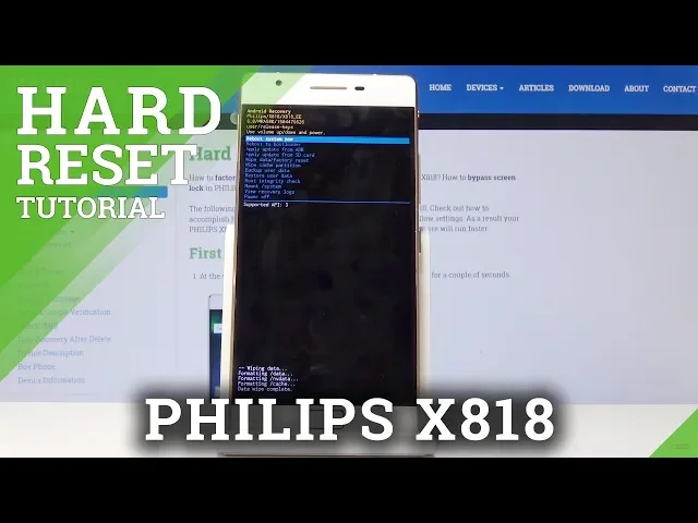 Video thumbnail for HARD RESET PHILIPS X818 - Wipe Data / Remove Screen Lock
