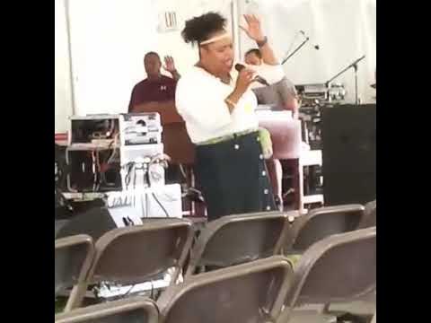 Video thumbnail for Lauren Ann McLean- Britt Singing at Holy Tabernacle Tent Revival