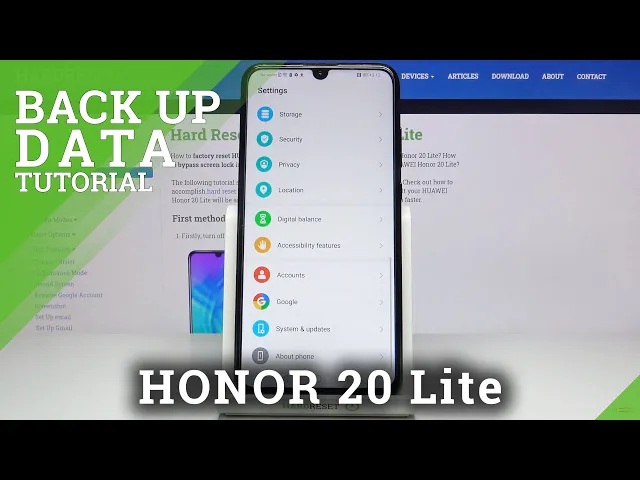 Video thumbnail for How to Use Google Backup on HUAWEI Honor 20 Lite– Back Up Data