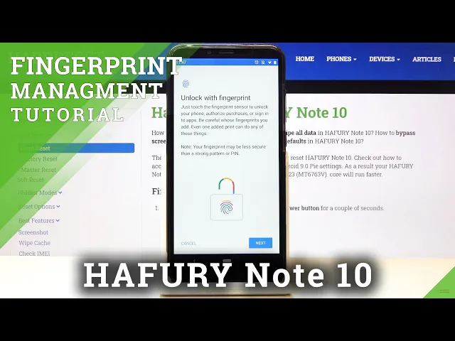 Video thumbnail for How to Add Fingerprint in HAFURY NOTE 10 – Fingerprint Settings