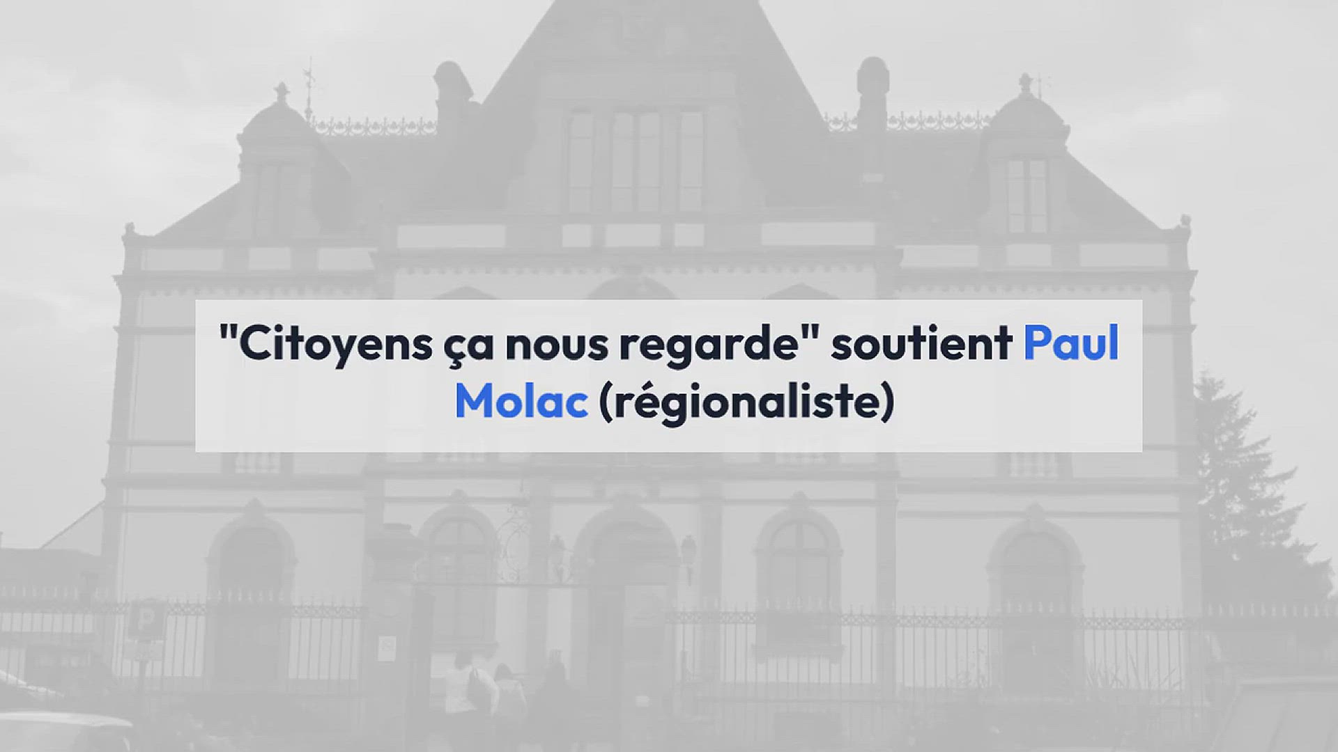 Video thumbnail for Législatives (4è). « Citoyens ça nous regarde » soutient Paul Molac (régionaliste)