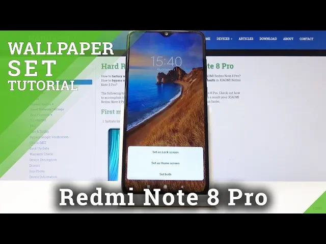 Video thumbnail for How to Change Wallpaper in XIAOMI Redmi Note 8 Pro - Wallpaper Update