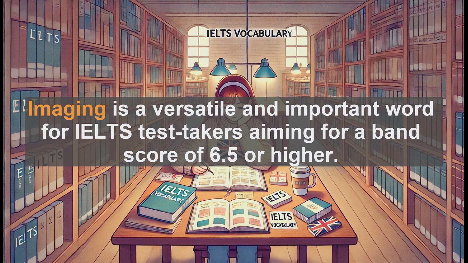 'Video thumbnail for 2500 Must Know IELTS 6.5 Vocabulary - Mastering 'Imaging' for IELTS Success: Boost Your Band Score'