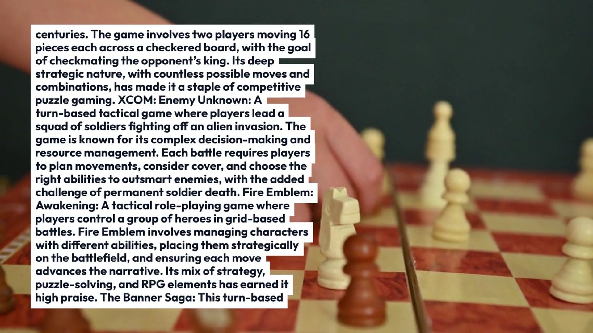 Video thumbnail for Famous tacticle strategy game