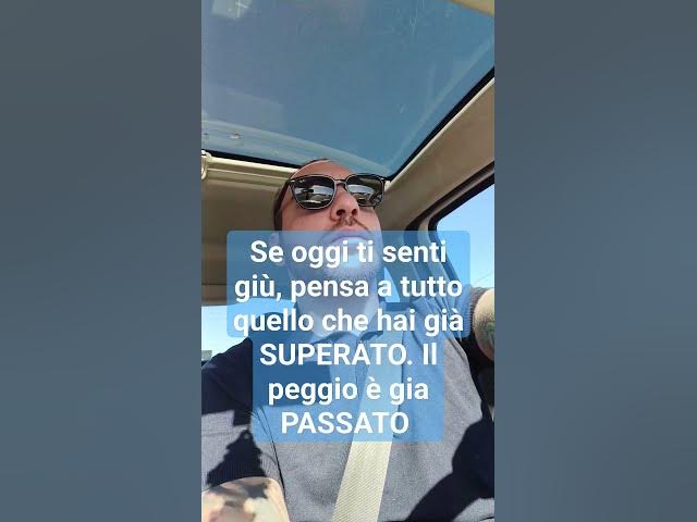 Video thumbnail for Ti senti giù? TRANQUILLO 💪🏼 #shorts #motivation #congratulations