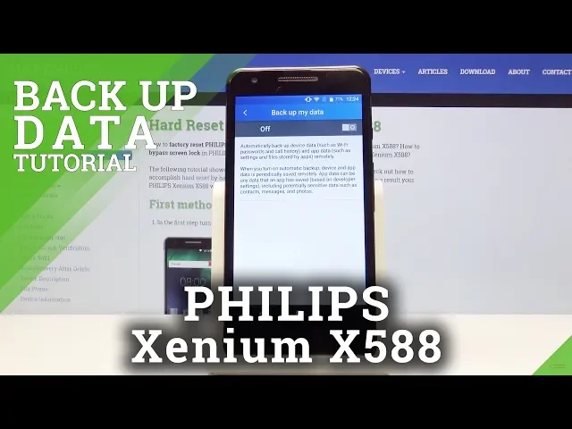 Video thumbnail for How to Allow Google Backup on Philips Xenium X588 - Permit Google Backup