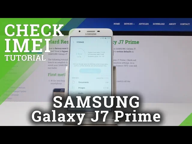 Video thumbnail for How to Read IMEI in SAMSUNG Galaxy J7 Prime - Check Serial Number