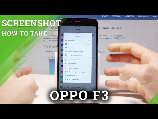Video thumbnail for How to Capture Screen in OPPO F3 - Screenshot Instructions