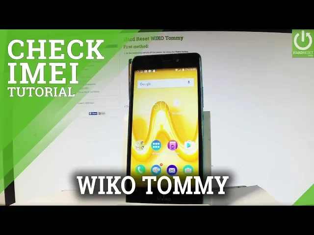 Video thumbnail for How to Find IMEI in WIKO Tommy - Android IMEI Information
