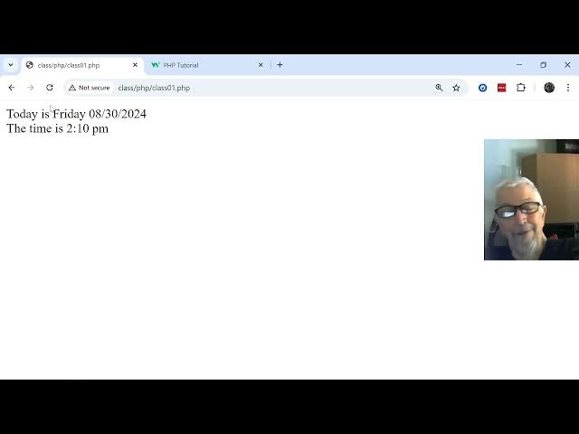 Video thumbnail for 2024 08 30 3pm PHP: from inline code to OOP