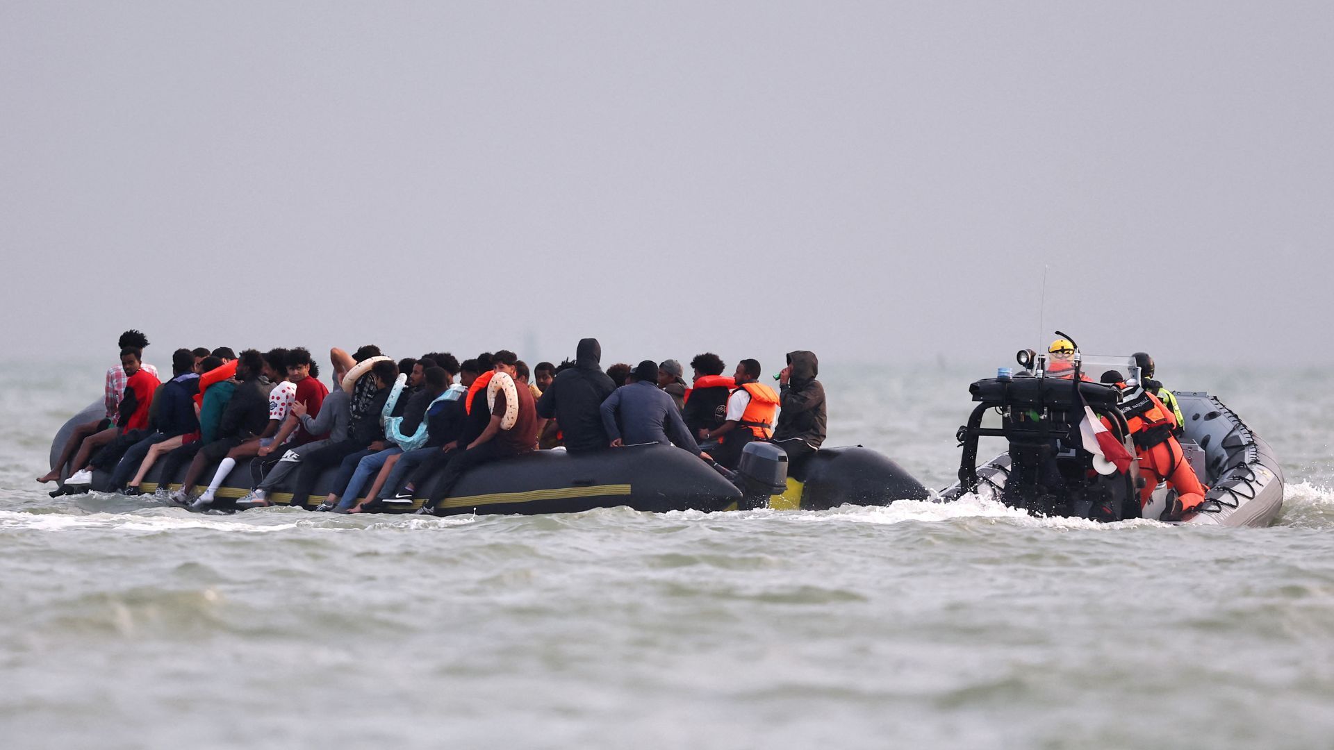 'Video thumbnail for UK and France agree on need for new migration boat crossing ‘deterrent’'