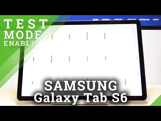 Video thumbnail for How to Enter Test Mode in SAMSUNG Galaxy Tab S6 – Test Mode Options