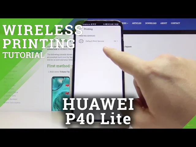 Video thumbnail for How to Wirelessly Print from HUAWEI P40 Lite