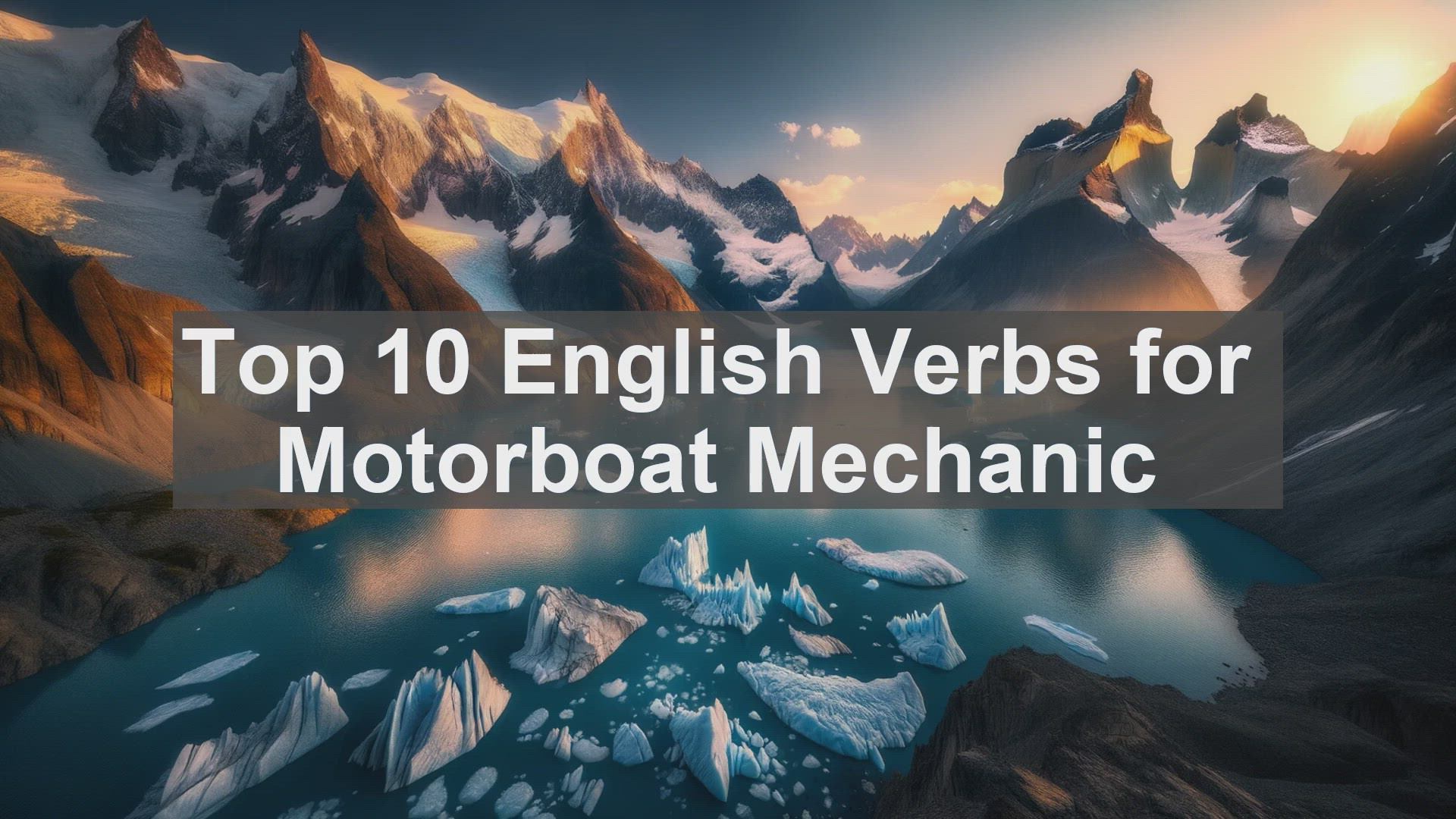 'Video thumbnail for Top 10 English Verbs for Motorboat Mechanic'