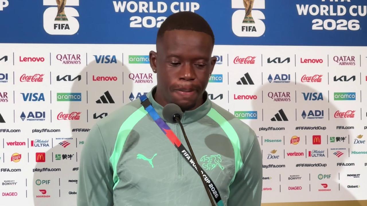 Video thumbnail for US: Swiss defender Zakaria urges peak performance ahead of Argentina World Cup clash.