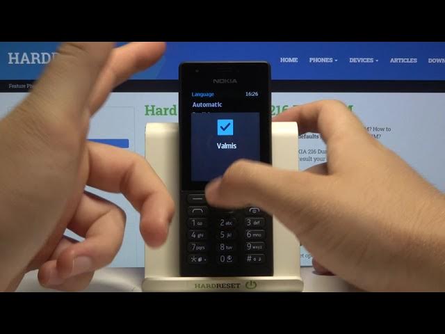 Video thumbnail for How to Change Phone Language in NOKIA 216 – Language Settings