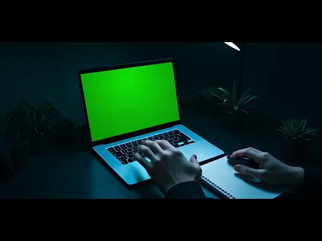 Video thumbnail for Worker Operating Touchpad on Green Screen Laptop in Office Close Up