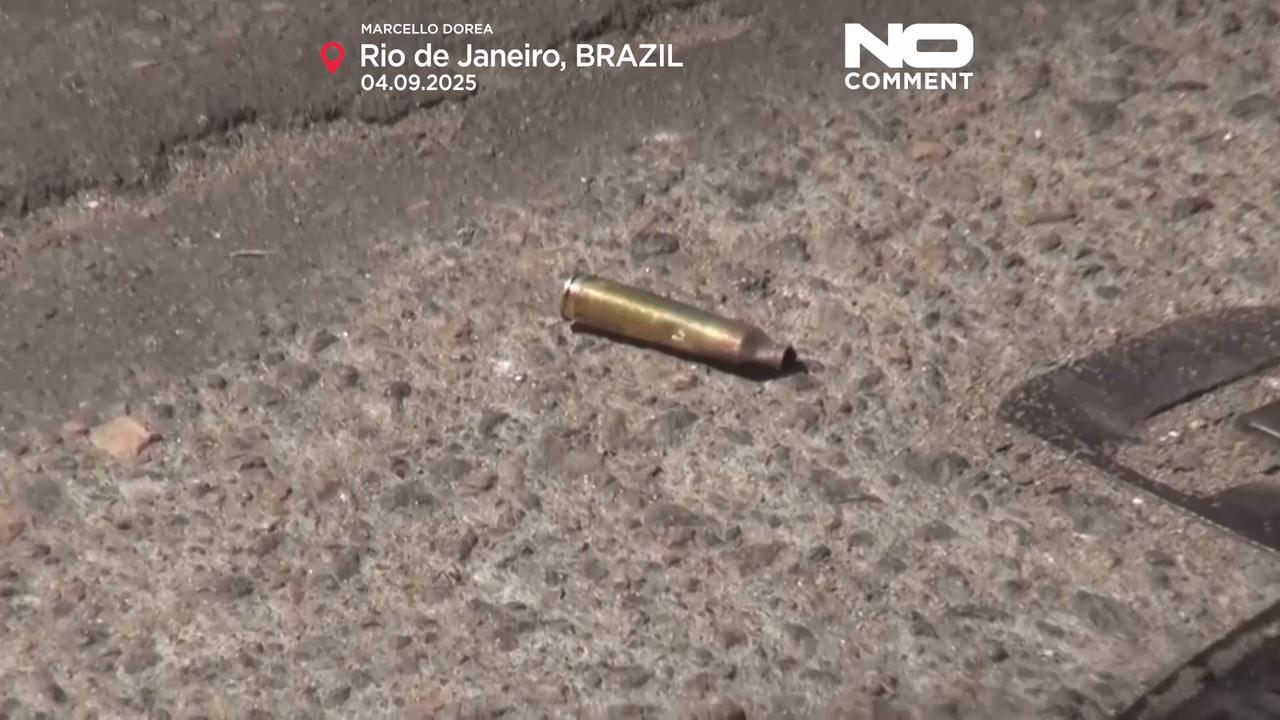 'Video thumbnail for Rio police free hostages in raid that leaves eight dead'