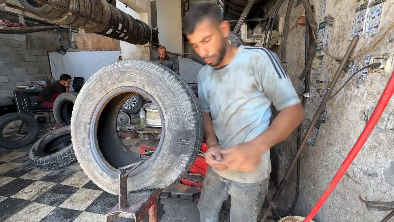 Video thumbnail for Israeli supply stranglehold disrupt ambulance, transport services in Gaza.
