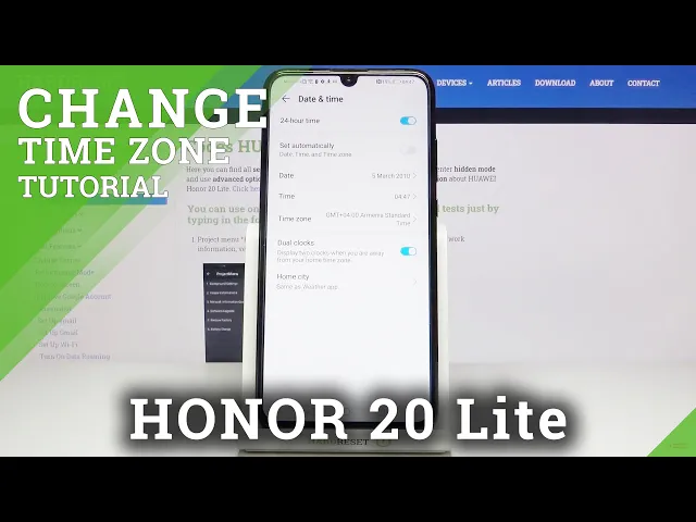 Video thumbnail for How to Change Date and Time on HUAWEI Honor 20 Lite– Open Date and Time Settings