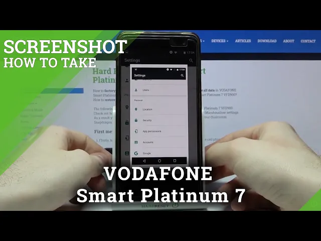 Video thumbnail for How to Make Screenshot in VODAFONE Smart Platinum 7 – Find Screenshot Options