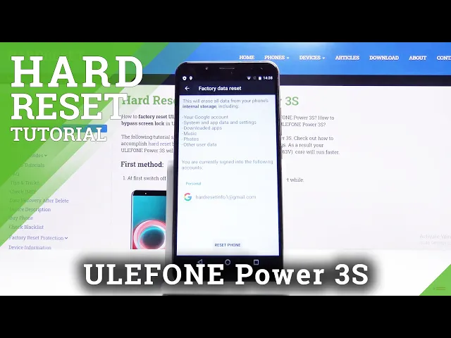 Video thumbnail for How to Factory Reset ULEFONE Power 3S – Erase All Content & Settings