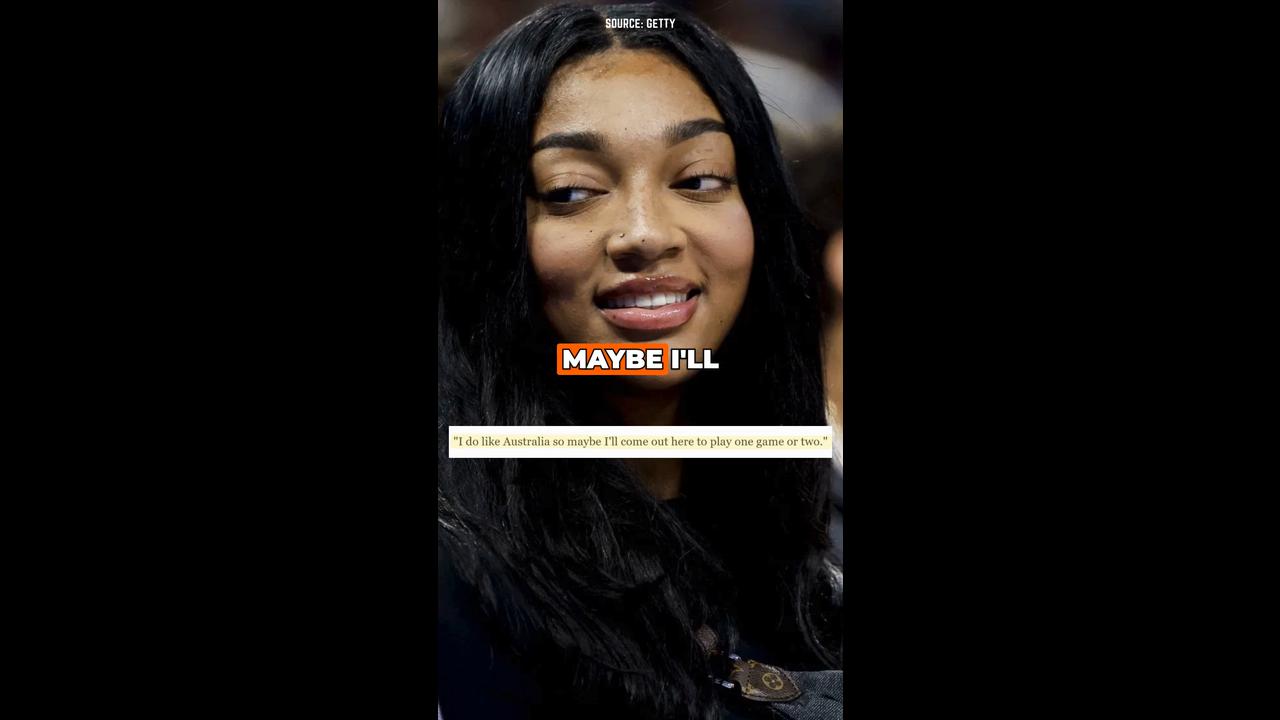 Video thumbnail for Angel Reese teases potential WNBL cameo