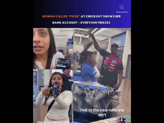 Video thumbnail for Woman Called “Poor” at Checkout Shows Her Bank Account – Everyone Freezes