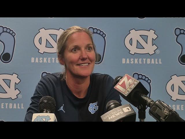 Video thumbnail for #UNC coach Courtney Banghart press conference