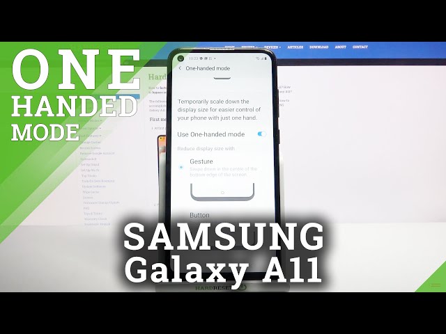Video thumbnail for Enter and Use One-Handed Mode - SAMSUNG Galaxy A11