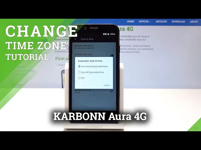 Video thumbnail for How to Change Time Zone in KARBONN Aura 4G - Set Up Date & Time