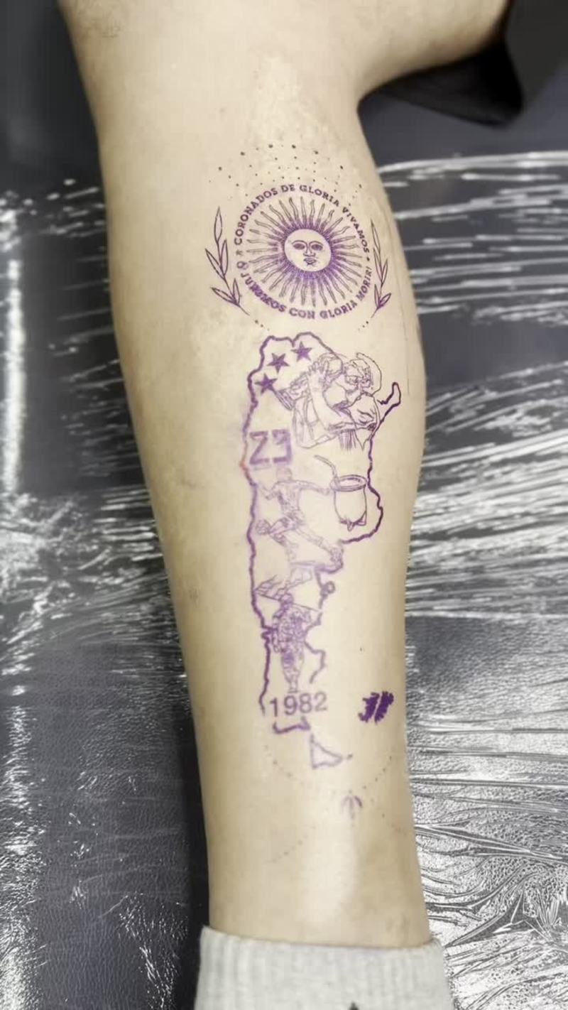 Video thumbnail for Ultimate Argentine Football and History Tribute Tattoo