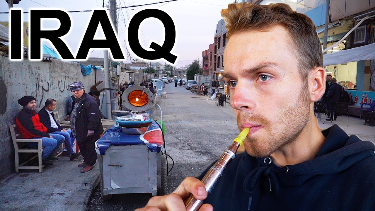 Video thumbnail for WALKING STREETS OF IRAQ (This is Crazy) Smoking Shisha & Meeting Locals