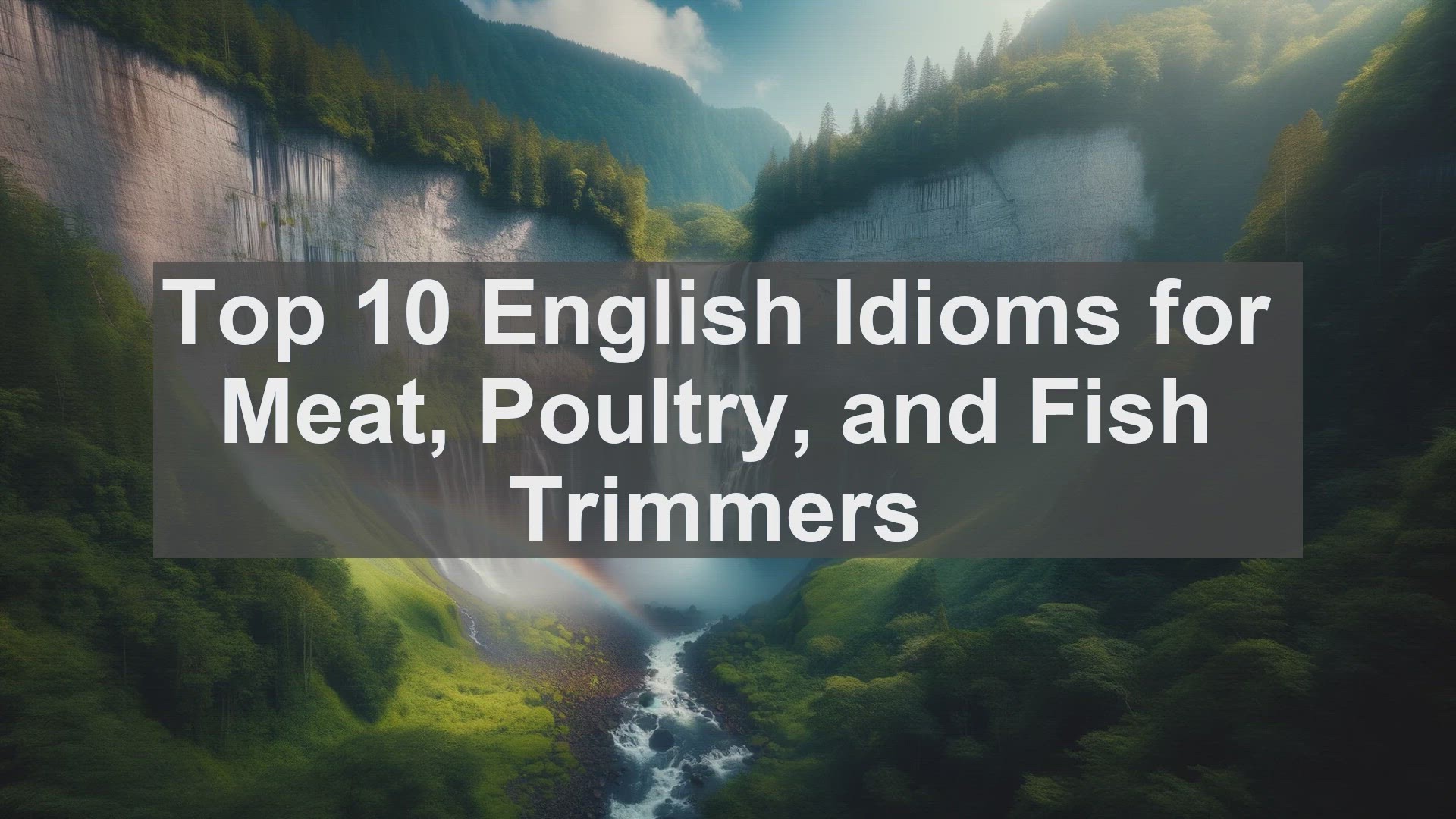 'Video thumbnail for Top 10 English Idioms for Meat Poultry and Fish Trimmers'