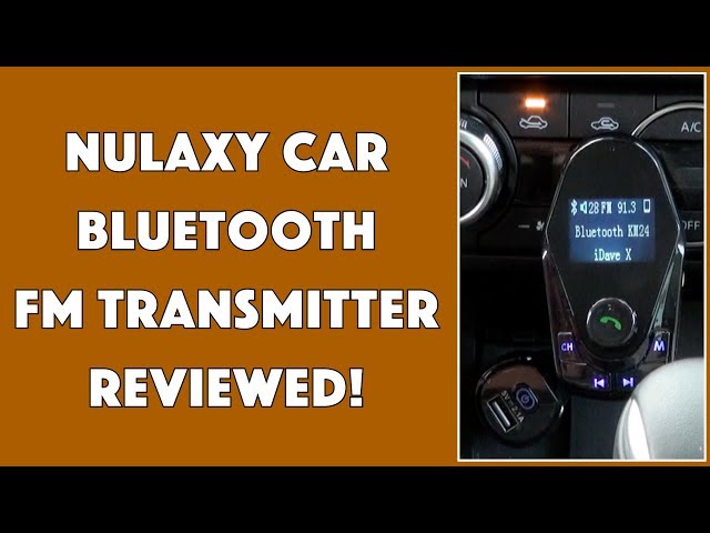 Video thumbnail for The Nulaxy Bluetooth Car FM Transmitter - REVIEWED