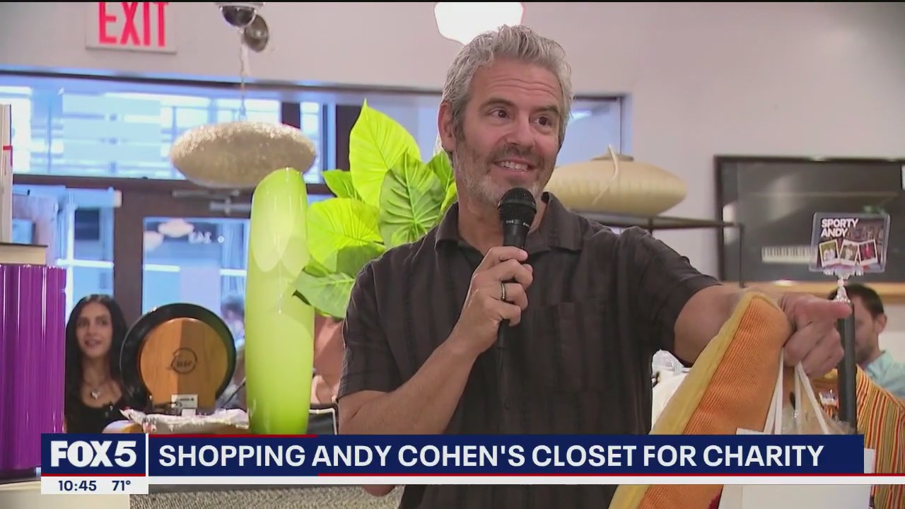 'Video thumbnail for Andy Cohen's garage sale for charity'