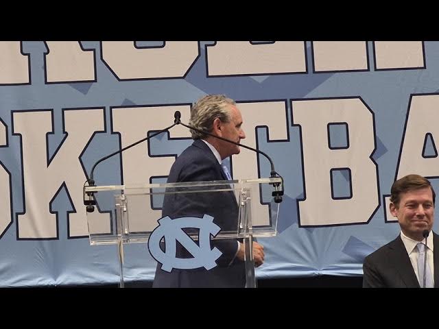 Video thumbnail for Introductory press conference for #UNC coach Michael Malone