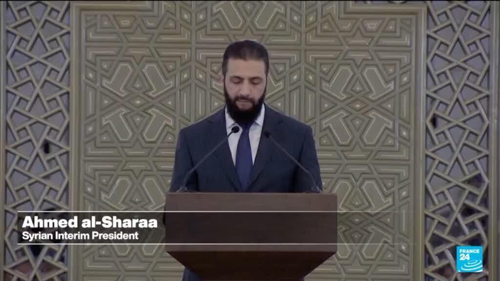 Video thumbnail for Syria swears in new transitional government four months after Assad regime collapse