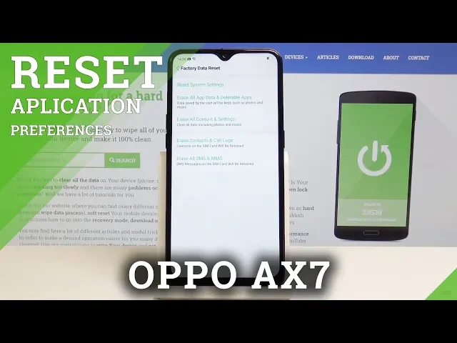 Video thumbnail for How to Reset All Applications Data in OPPO AX7 - Reset App Contents