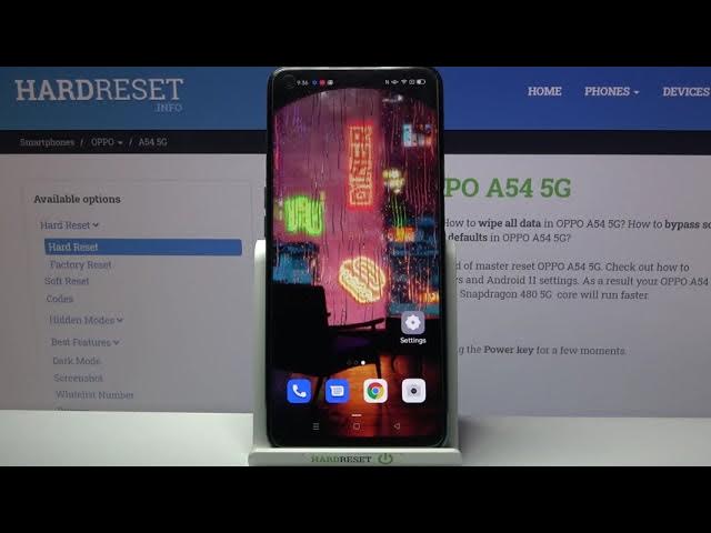 Video thumbnail for How to Turn On/Off High Contrast Text in Oppo A54 5G - Locate Visibility Enchantments Settings