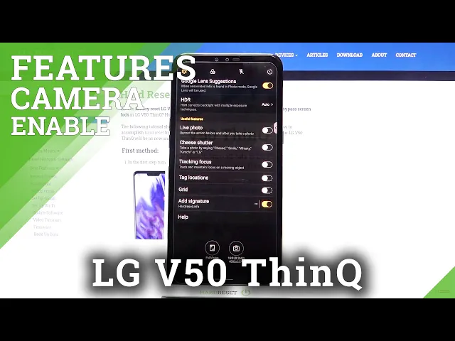 Video thumbnail for How to Enable Gridlines on LG V50 ThinQ – Camera Advanced Option