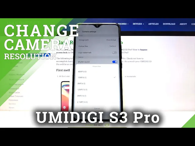 Video thumbnail for How to Change Photo Size in UMIDIGI S3 Pro – Choose Another Photo Perimeters